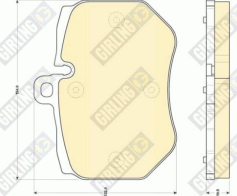 Girling 6118489 - Гальмівні колодки, дискові гальма avtolavka.club