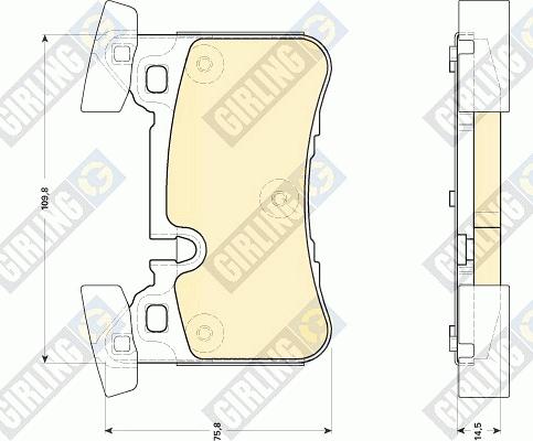 Girling 6118569 - Гальмівні колодки, дискові гальма avtolavka.club