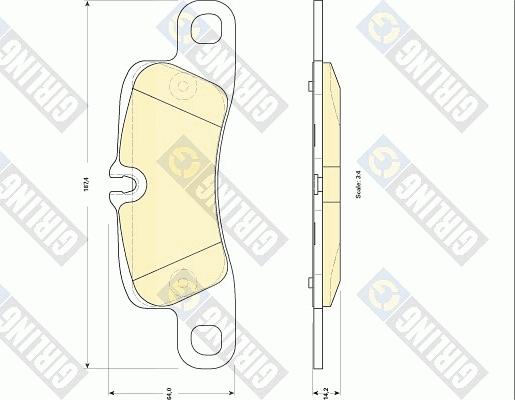 Girling 6118399 - Гальмівні колодки, дискові гальма avtolavka.club