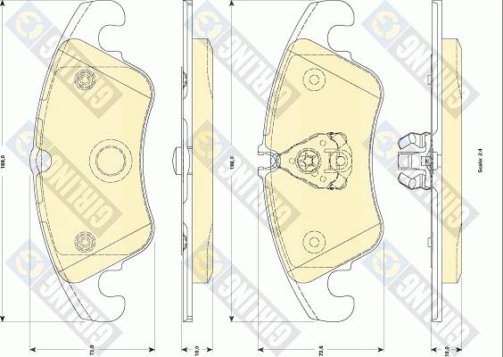 Girling 6118331 - Гальмівні колодки, дискові гальма avtolavka.club