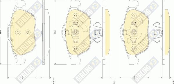 Girling 6118232 - Гальмівні колодки, дискові гальма avtolavka.club