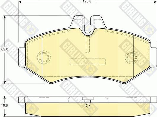 Girling 6113994 - Гальмівні колодки, дискові гальма avtolavka.club