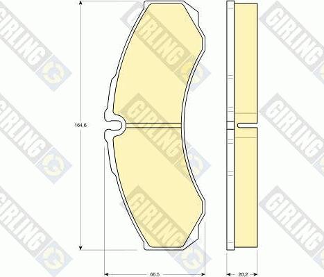 Girling 6113459 - Гальмівні колодки, дискові гальма avtolavka.club