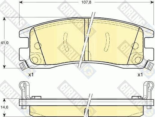 Girling 6113099 - Гальмівні колодки, дискові гальма avtolavka.club