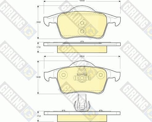 Girling 6113892 - Гальмівні колодки, дискові гальма avtolavka.club