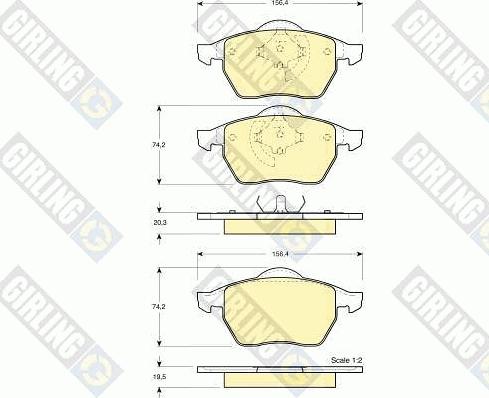 Girling 6113762 - Гальмівні колодки, дискові гальма avtolavka.club