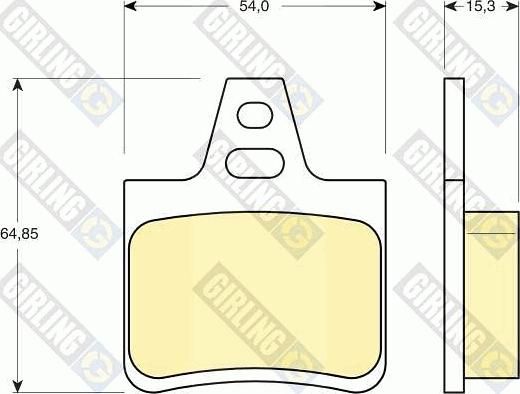 Girling 6112479 - Гальмівні колодки, дискові гальма avtolavka.club