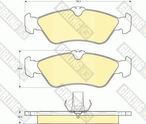 Girling 6112632 - Гальмівні колодки, дискові гальма avtolavka.club