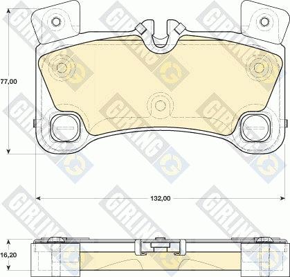 Girling 6117759 - Гальмівні колодки, дискові гальма avtolavka.club