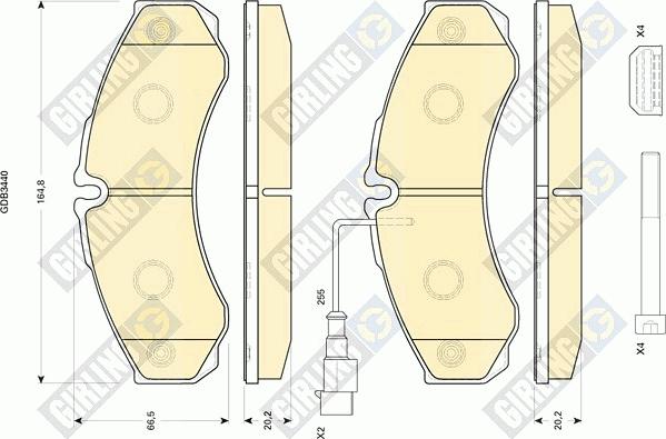 Girling 6134409 - Гальмівні колодки, дискові гальма avtolavka.club