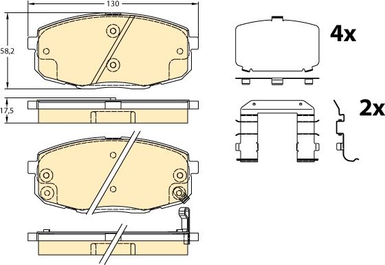 Girling 6134509 - Гальмівні колодки, дискові гальма avtolavka.club