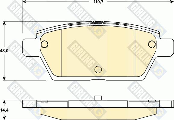 Girling 6135179 - Гальмівні колодки, дискові гальма avtolavka.club