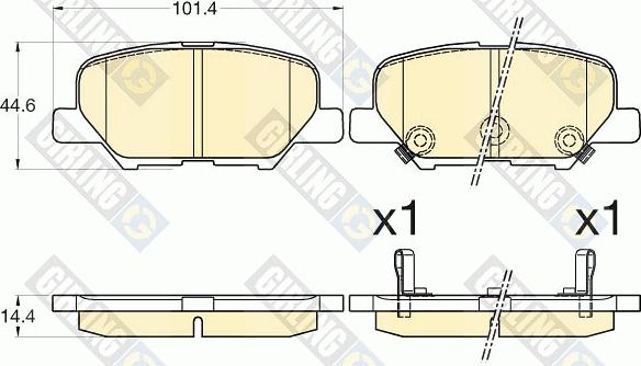 Girling 6135837 - Гальмівні колодки, дискові гальма avtolavka.club