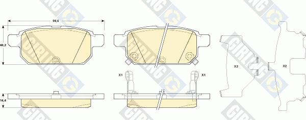 Girling 6135299 - Гальмівні колодки, дискові гальма avtolavka.club