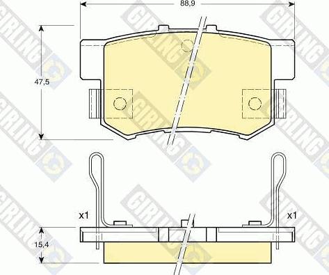 Girling 6131919 - Гальмівні колодки, дискові гальма avtolavka.club