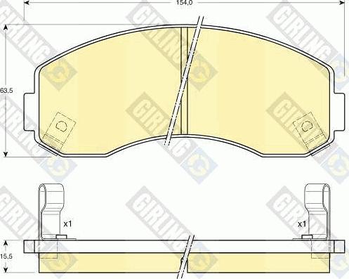 Girling 6131459 - Гальмівні колодки, дискові гальма avtolavka.club