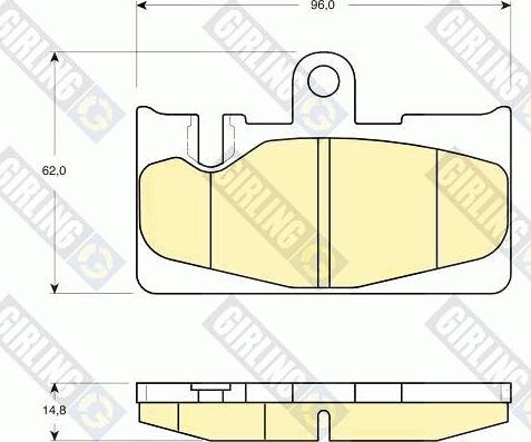 Girling 6133239 - Гальмівні колодки, дискові гальма avtolavka.club