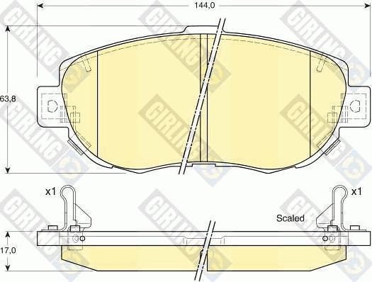 Girling 6132359 - Гальмівні колодки, дискові гальма avtolavka.club