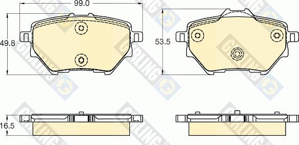 Girling 6120364 - Гальмівні колодки, дискові гальма avtolavka.club