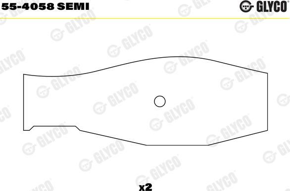 Glyco 55-4058 SEMI - Втулка підшипника, шатун avtolavka.club