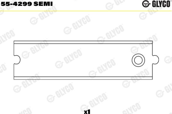 Glyco 55-4299 SEMI - Втулка підшипника, шатун avtolavka.club