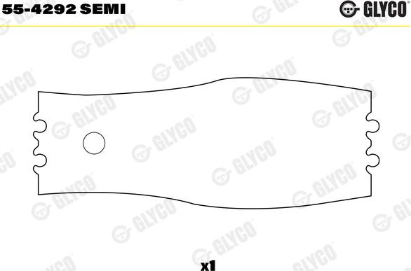 Glyco 55-4292 SEMI - Втулка підшипника, шатун avtolavka.club