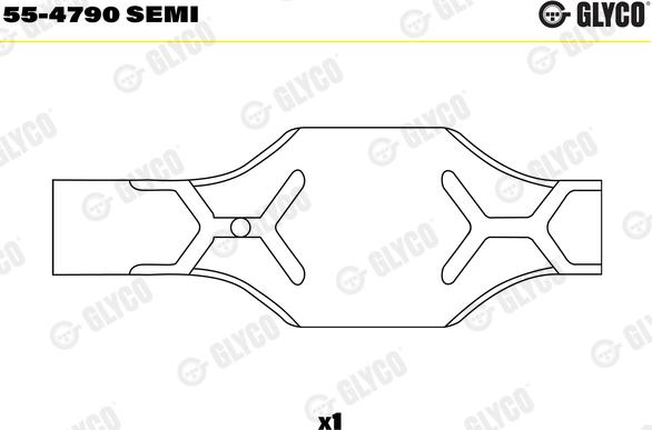 Glyco 55-4790 SEMI - Втулка підшипника, шатун avtolavka.club