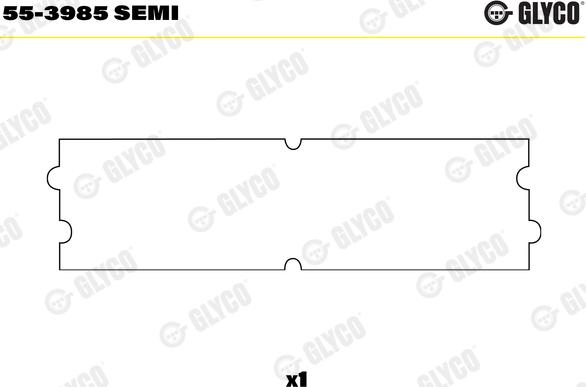 Glyco 55-3985 SEMI - Втулка підшипника, шатун avtolavka.club