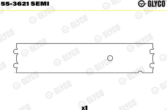 Glyco 55-3621 SEMI - Втулка підшипника, шатун avtolavka.club