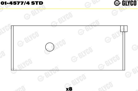 Glyco 01-4577/4 STD - Шатуни підшипник avtolavka.club