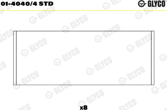 Glyco 01-4040/4 STD - Шатуни підшипник avtolavka.club