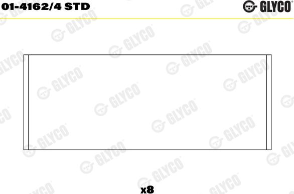 Glyco 01-4162/4 STD - Шатуни підшипник avtolavka.club