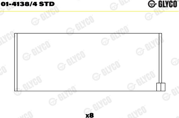 Glyco 01-4138/4 STD - Шатуни підшипник avtolavka.club