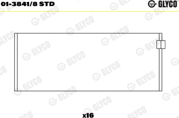 Glyco 01-3841/8 STD - Шатуни підшипник avtolavka.club