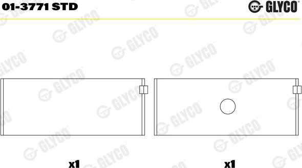 Glyco 01-3771 STD - Шатуни підшипник avtolavka.club