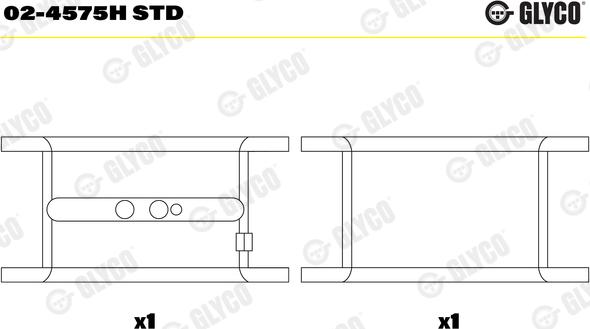 Glyco 02-4575H STD - Підшипник коленвала avtolavka.club