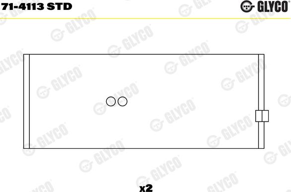 Glyco 71-4113 STD - Шатуни підшипник avtolavka.club