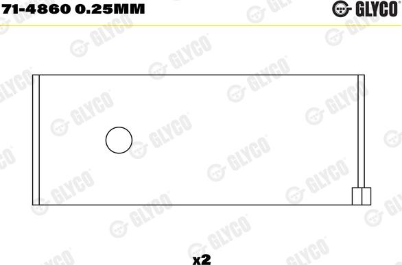 Glyco 71-4860 0.25mm - Шатуни підшипник avtolavka.club