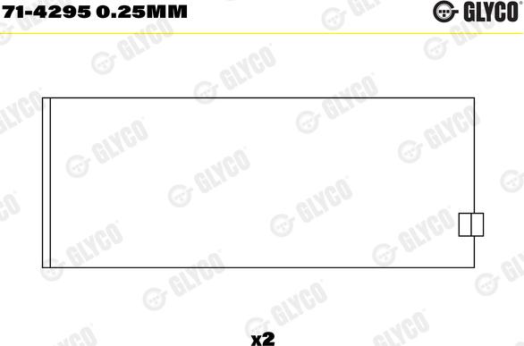 Glyco 71-4295 0.25mm - Шатуни підшипник avtolavka.club