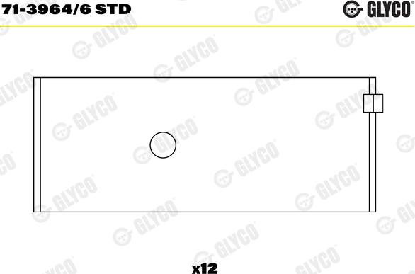 Glyco 71-3964/6 STD - Шатуни підшипник avtolavka.club