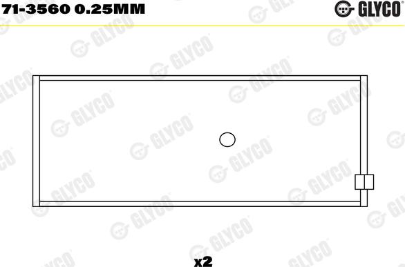 Glyco 71-3560 0.25mm - Шатуни підшипник avtolavka.club