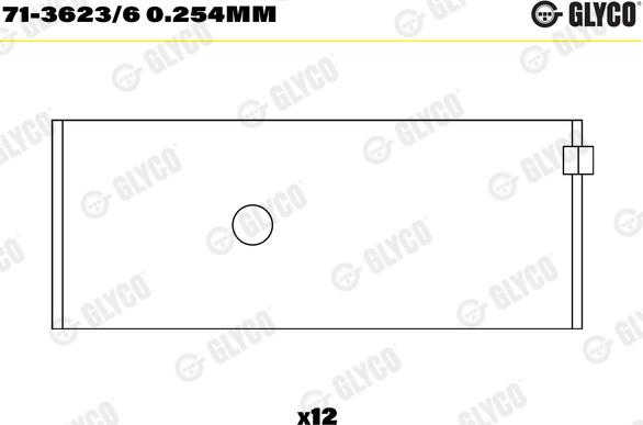 Glyco 71-3623/6 0.254mm - Шатуни підшипник avtolavka.club