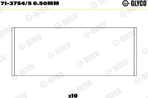 Glyco 71-3754/5 0.50mm - Шатуни підшипник avtolavka.club