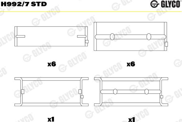 Glyco H992/7 STD - Підшипник коленвала avtolavka.club