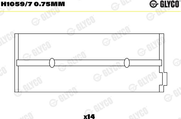 Glyco H1059/7 0.75mm - Підшипник коленвала avtolavka.club