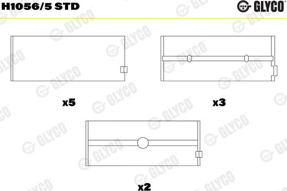 Glyco H1056/5 STD - Підшипник коленвала avtolavka.club