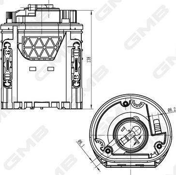 GMB GFPS-032A - Модуль паливного насоса avtolavka.club