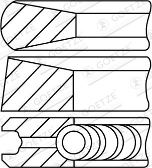 Goetze Engine 08-444700-00DR - Комплект поршневих кілець avtolavka.club