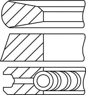 Goetze Engine 08-445200-10 - Комплект поршневих кілець avtolavka.club