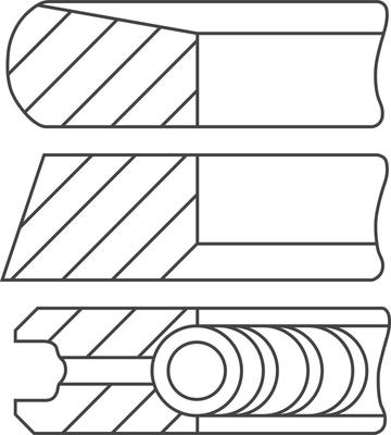 Goetze Engine 08-443100-00 - Комплект поршневих кілець avtolavka.club